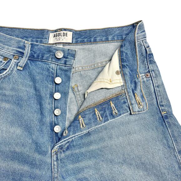 AGOLDE Jamie High-Rise Classic Jeans in Dakota Wash Ripped Distressed Size 26 - Picture 7 of 8